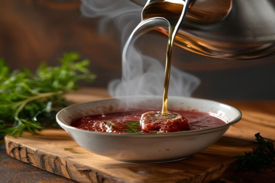Jus de veau lié à l'arrow-root : la recette parfaite