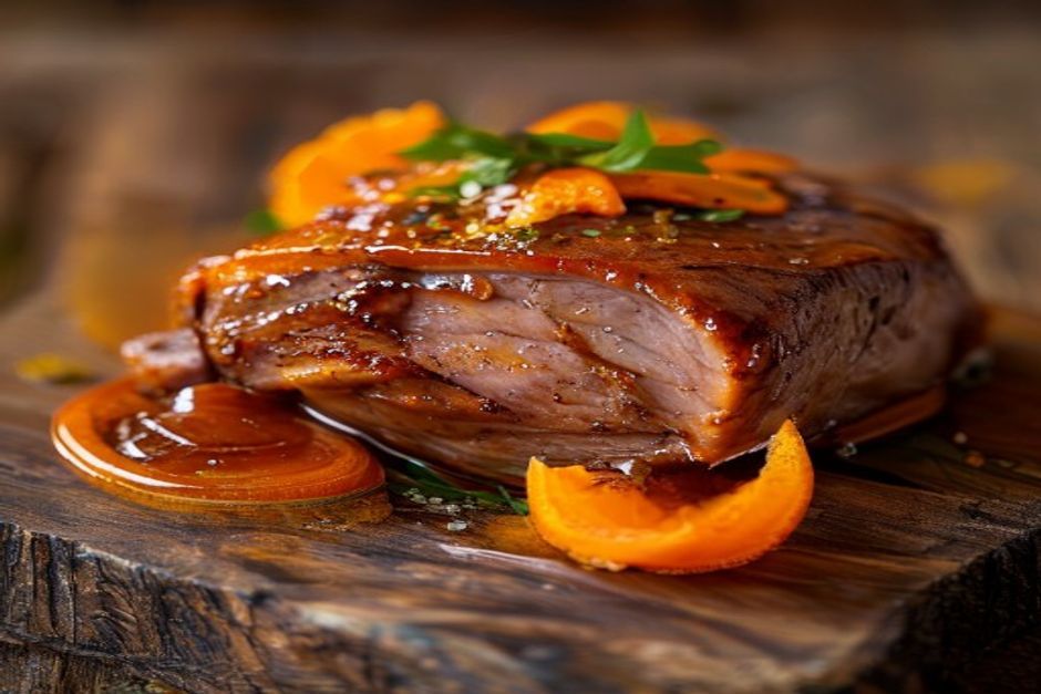 Sauce bigarade ou orange pour caneton rôti