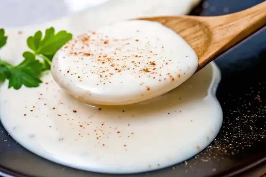 Sauce blanche à la crème - Recette facile et rapide
