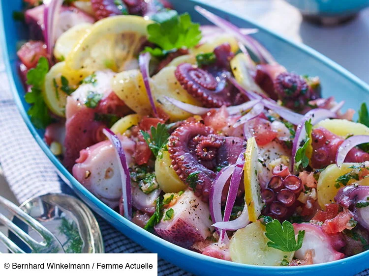 Salade de poulpe : la recette traditionnelle facile