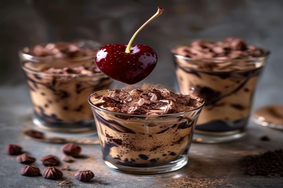 Crème au chocolat et au kirsch : recette rapide et gourmande