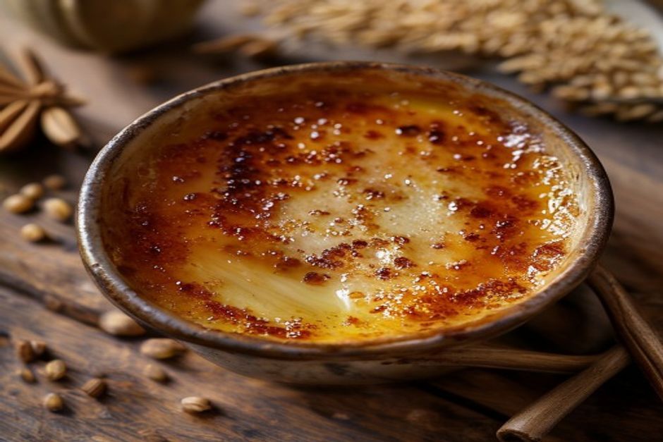 Crème brûlée au millet et à la cardamome : la recette onctueuse et parfumée