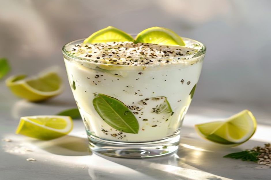 Mousse au fromage blanc, citron vert et coco : la recette express
