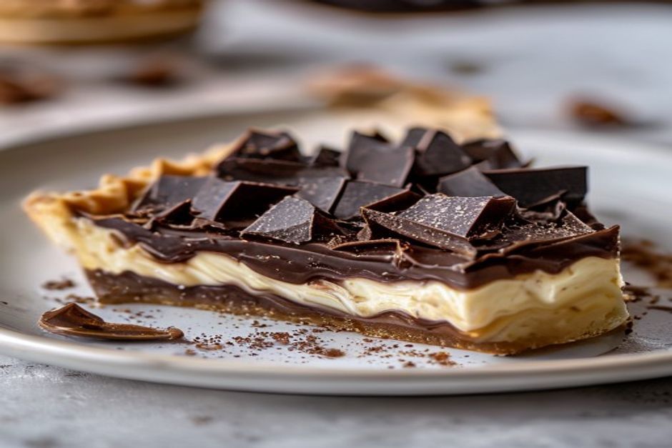 Tarte chocolat praliné façon stracciatella : la recette gourmande et croustillante