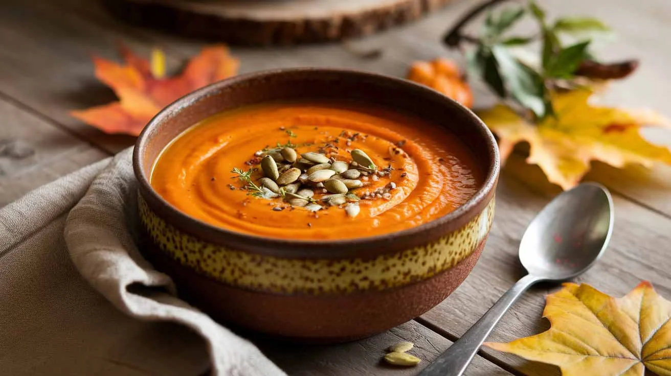 Soupe de potiron et de carottes à la cannelle : la recette
