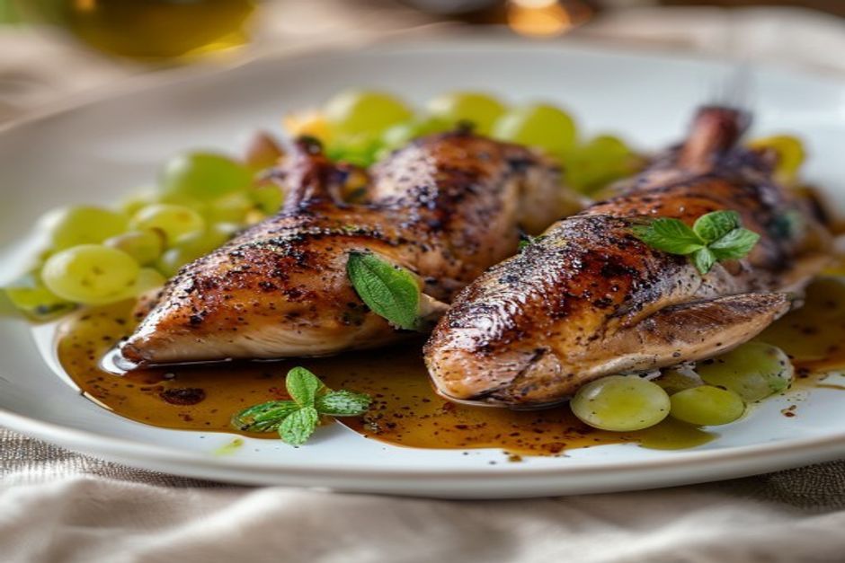 Caille aux raisins : la recette élégante pour un dîner raffiné