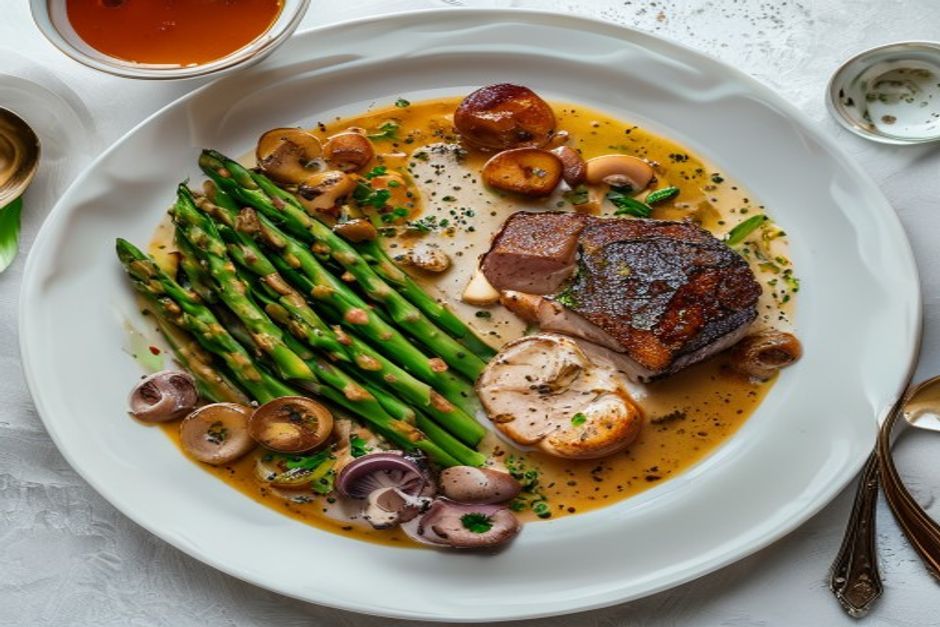 Côte de veau aux ris de veau et garniture : un grand classique revisité par Robuchon