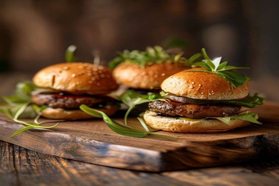 Mini hamburger au veau, olives et roquette : une recette méditerranéenne savoureuse