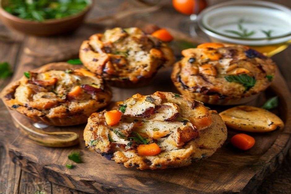 Muffins apéritifs aux lardons et petits légumes : la recette parfaite pour l'apéro