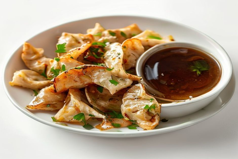 Won Tons croustillants aux saucisses et châtaignes d'eau
