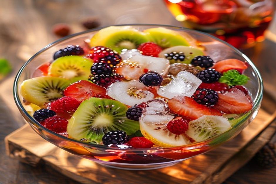Salade de fruits à l’infusion d’omija (Omija Hwachae)