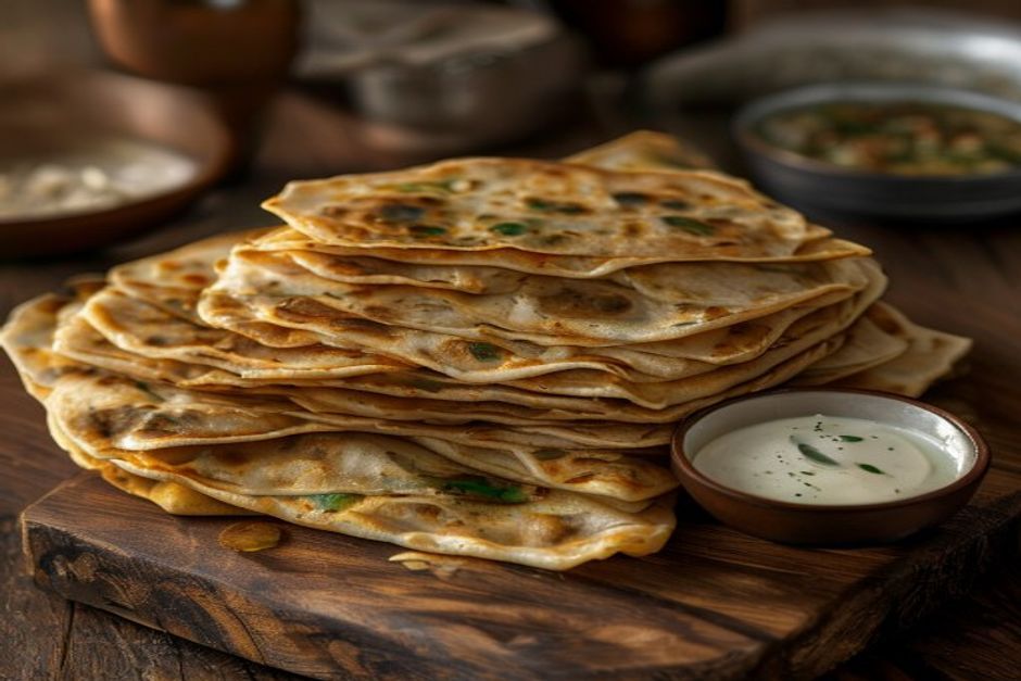 Parathas (Pain indien) maison