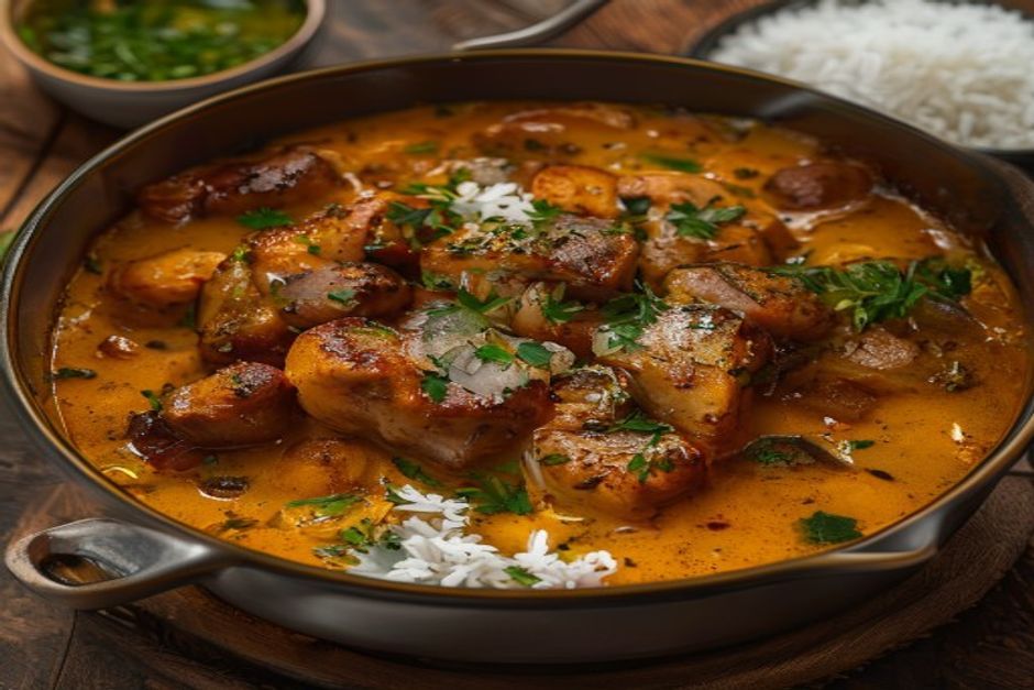Poulet au curry indien