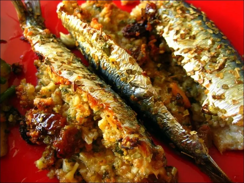 Sardines au four farcies aux épinards - Recette espagnole facile