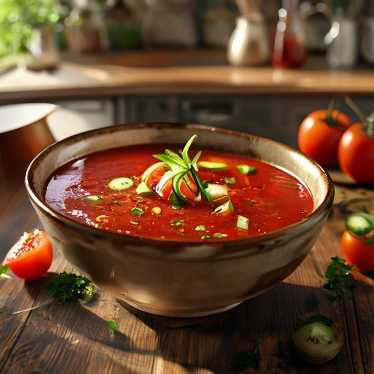 Gaspacho andalou traditionnel : la recette rafraîchissante de l'été