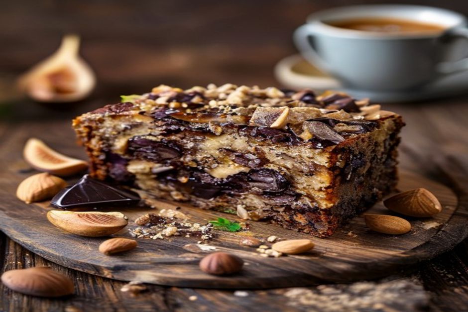 Gâteau aux noix et aux figues 