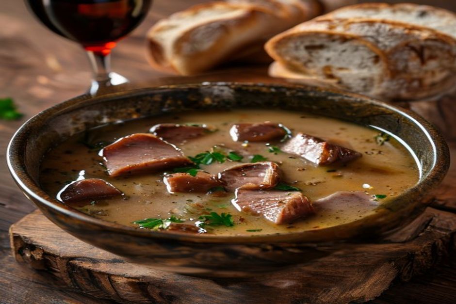 Soupe de lentilles Minestra di lenticchie 