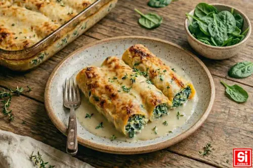Cannelloni di Ricotta al Pesto di Dragoncello