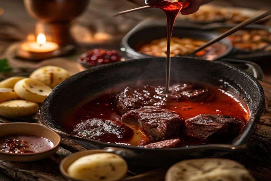 fondue vigneronne vin rouge