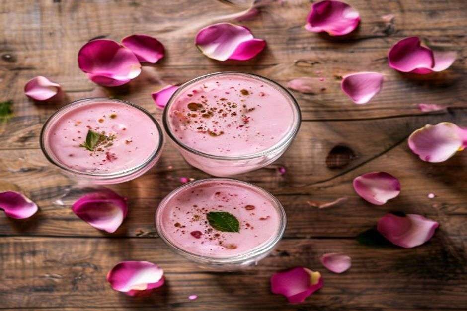 Lassi à la rose : la boisson indienne rafraîchissante à préparer en 1 minute