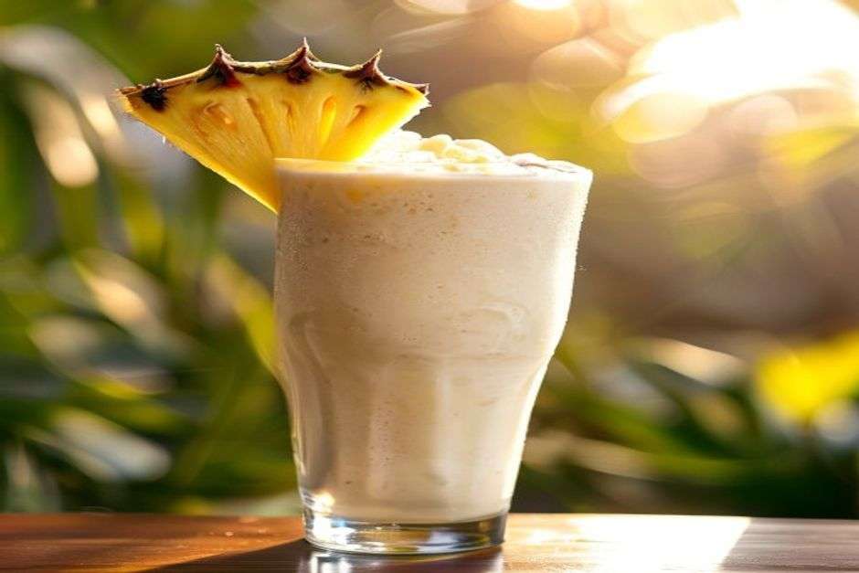 Smoothie Tropical au Lait de Coco, Pamplemousse et Ananas : Fraîcheur Express en 5 Minutes