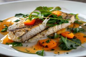 Dorade grise au beurre d'orange