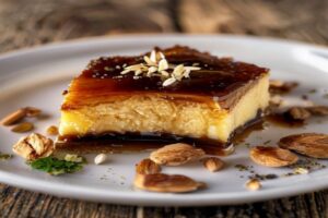 Flan au praliné sarrasin