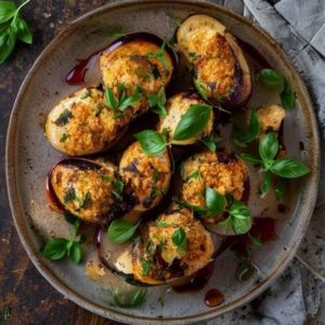 Aubergines farcies à la bonifacienne