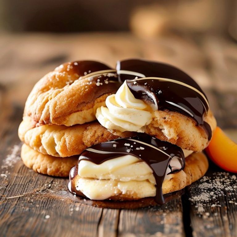 Biscuits Pêches au Chocolat