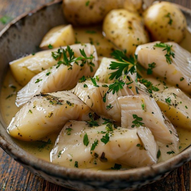 Harengs marinés aux pommes