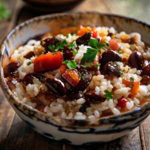 Riz et haricots rouges à l'espagnole