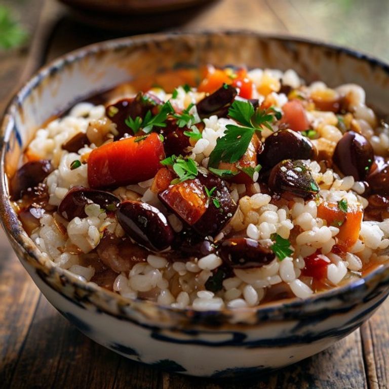 Riz et haricots rouges à l'espagnole