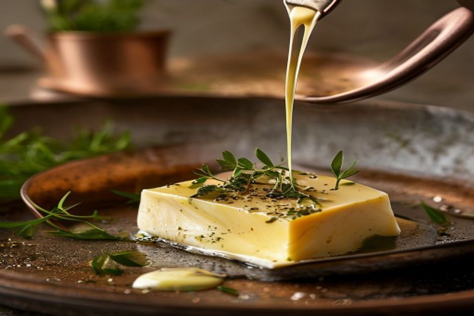 beurre fondu émulsionné