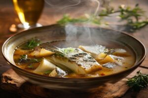 bouchées de poisson au vin