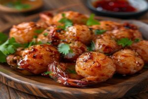 boulettes de crevettes sauce aux prunes