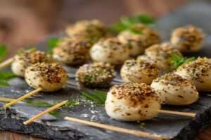 boulettes de fromage et noix