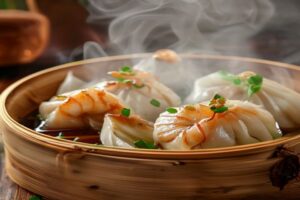 boulettes transparentes vapeur