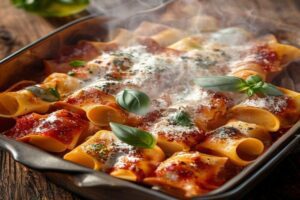 cannellonis maison à la viande et épinards