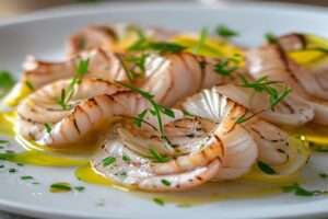 Carpaccio de Saint-Jacques à la vanille