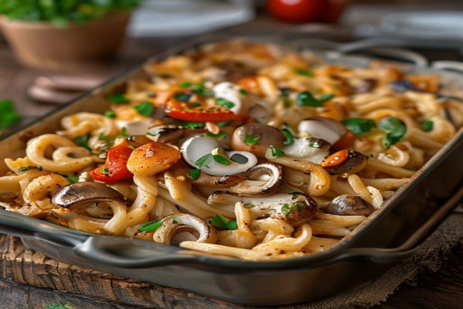 Casserole de Chow Mein au poulet