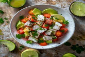 Ceviche mexicain au citron vert