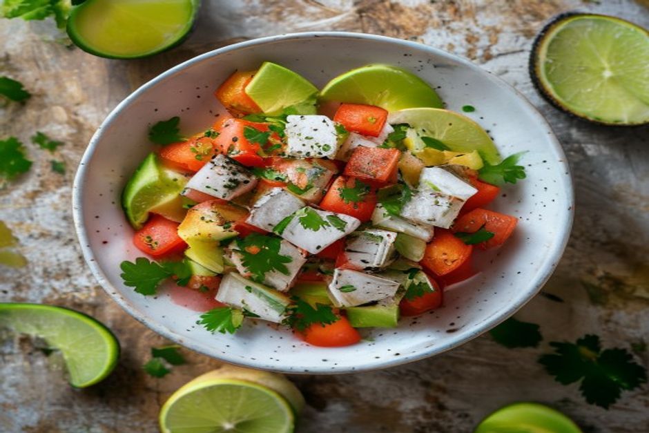 Ceviche mexicain au citron vert