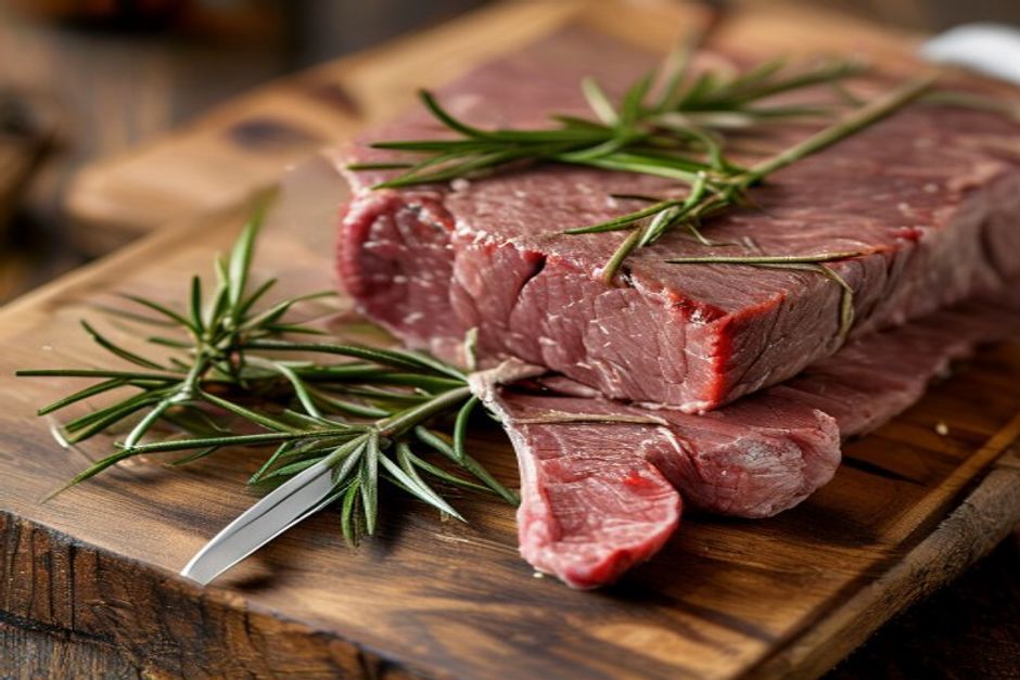 Contre-filet de bœuf ficelé