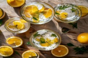 Photo de crème à la mandarine