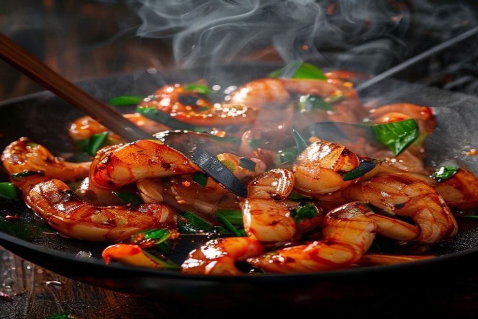 Crevettes à la Hunan