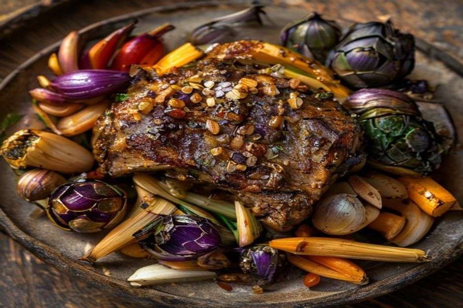 épaule d'agneau aux épices