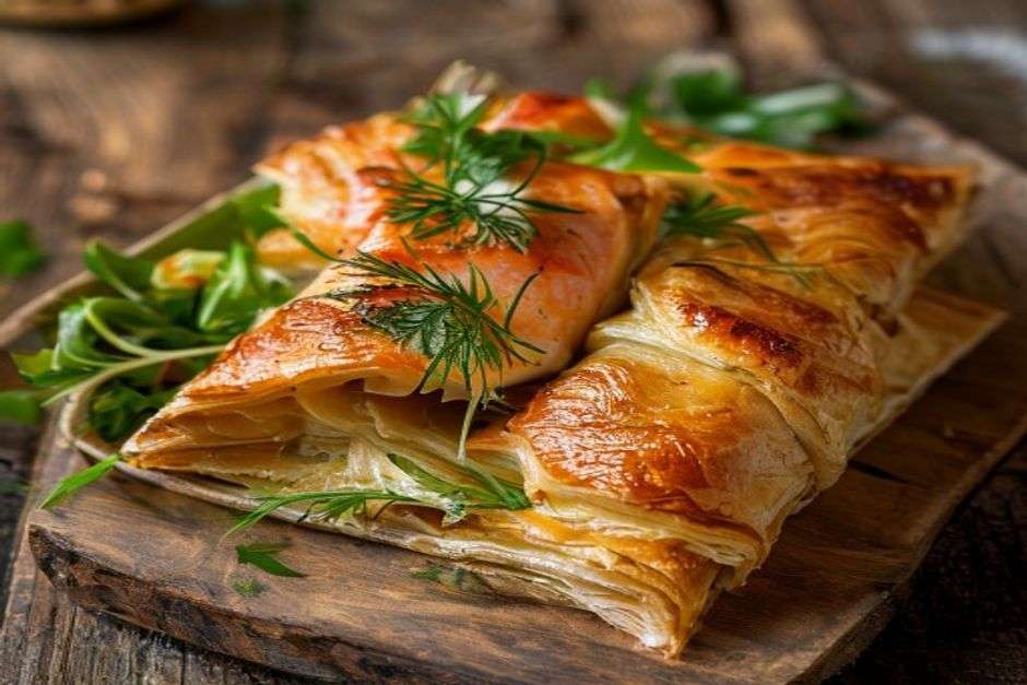 Feuilleté saumon et poireaux au Thermomix