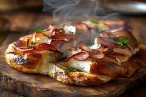 Fougasse au chèvre et aux lardons Thermomix