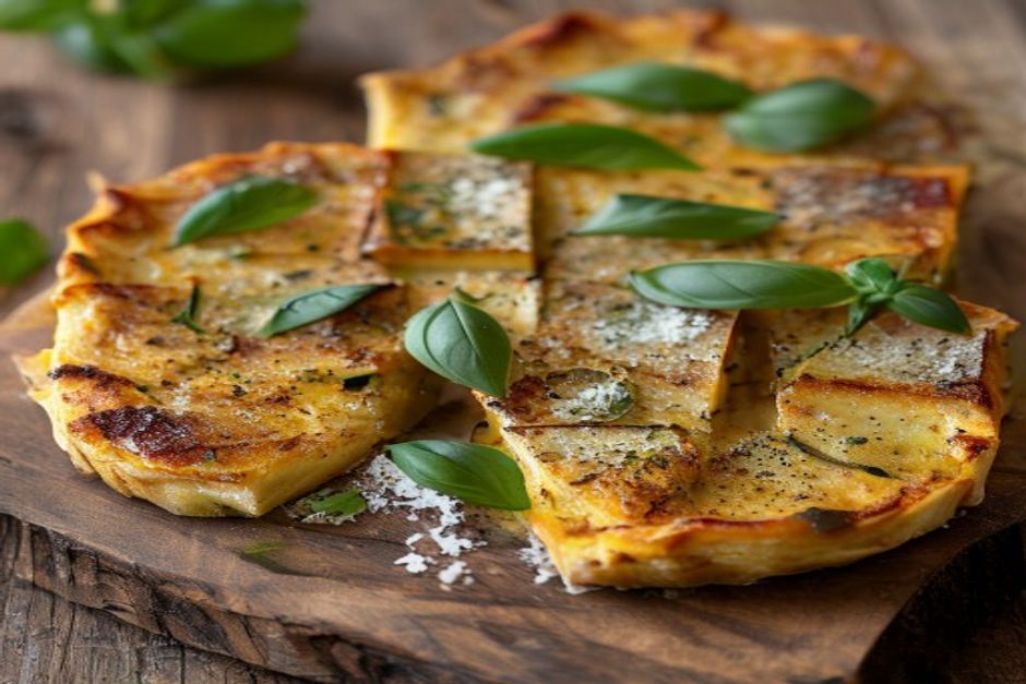 frittata di cipolle e zucchini