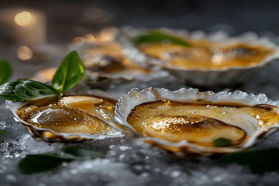 huîtres chaudes au champagne